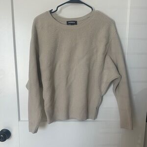 Express Taupe Knit Pullover